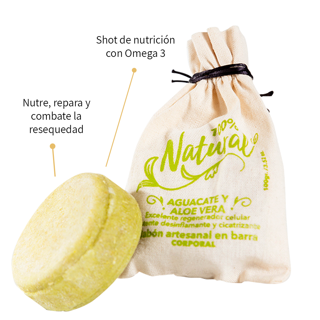 Jabón Corporal de Aguacate y Aloe Vera