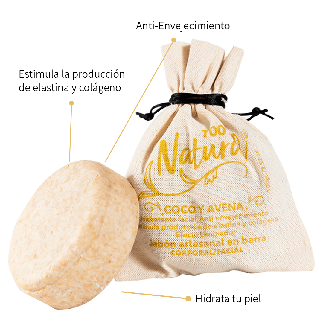 Jabón Corporal/Facial de Coco y Avena