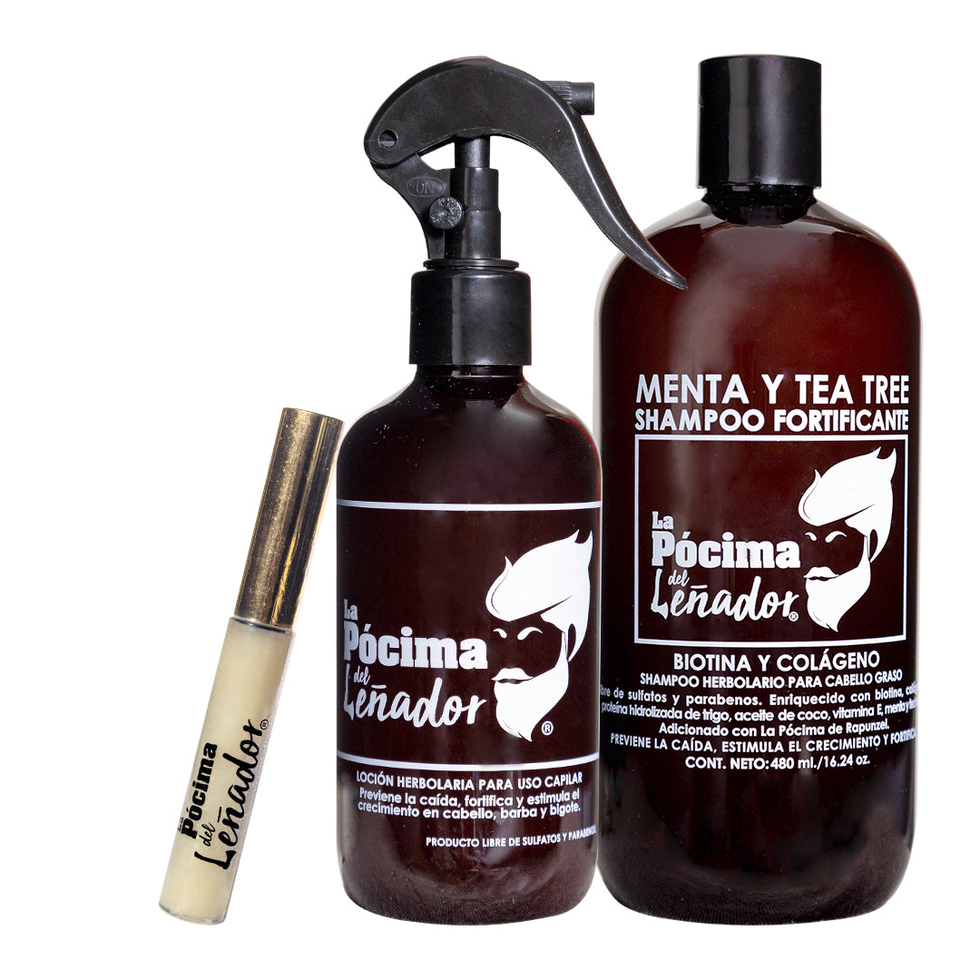 Tratamiento Intensivo Anti-grasa, cabello, barba y bigote