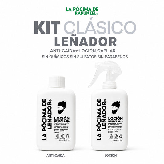 LUMBERJACK GENTLEMAN CLASSIC KIT herbal anti-hair loss lotion to mix with shampoo