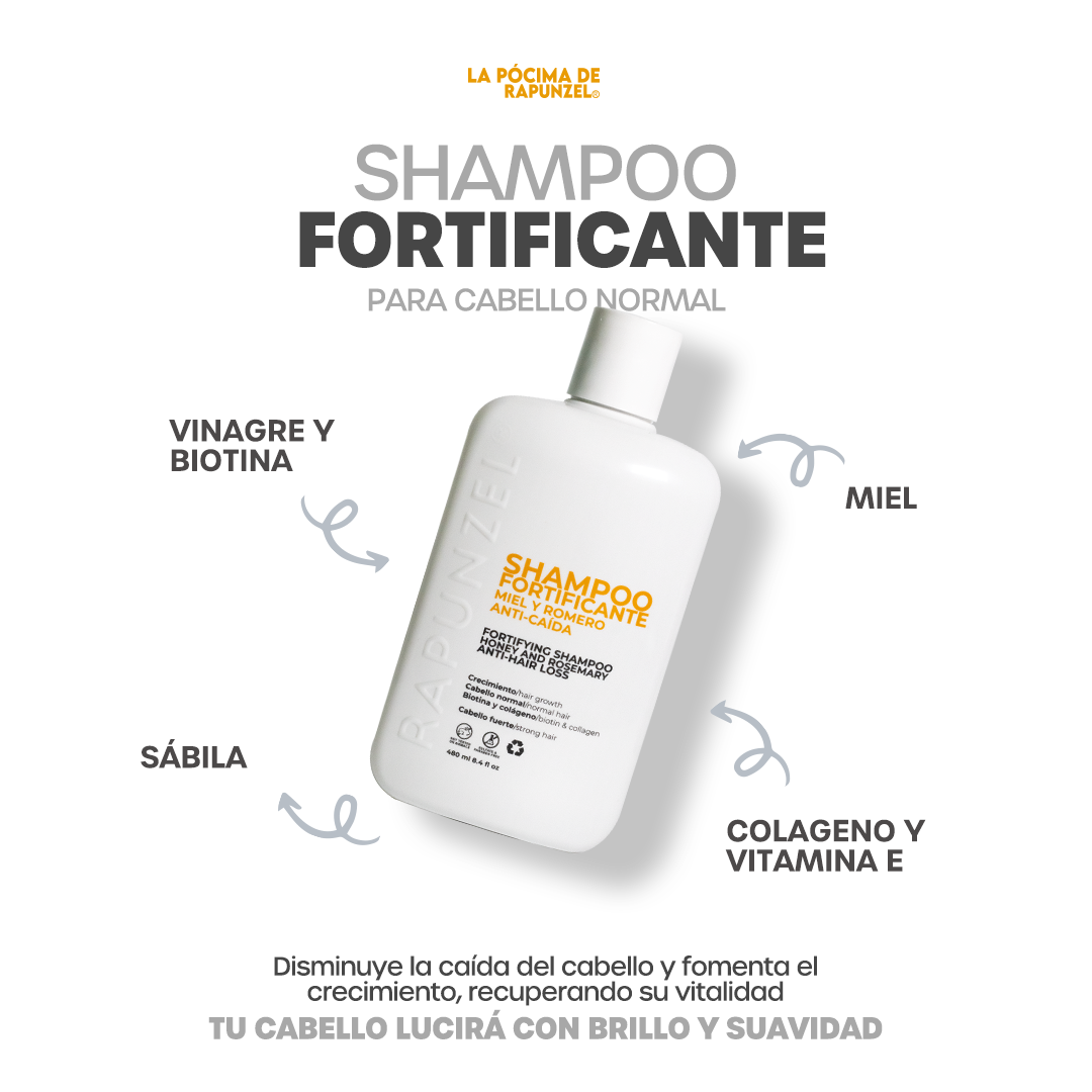 KIT SHAMPOO FORTIFICANTE anti-caída p/cabello normal y loción herbolaria p/crecimiento