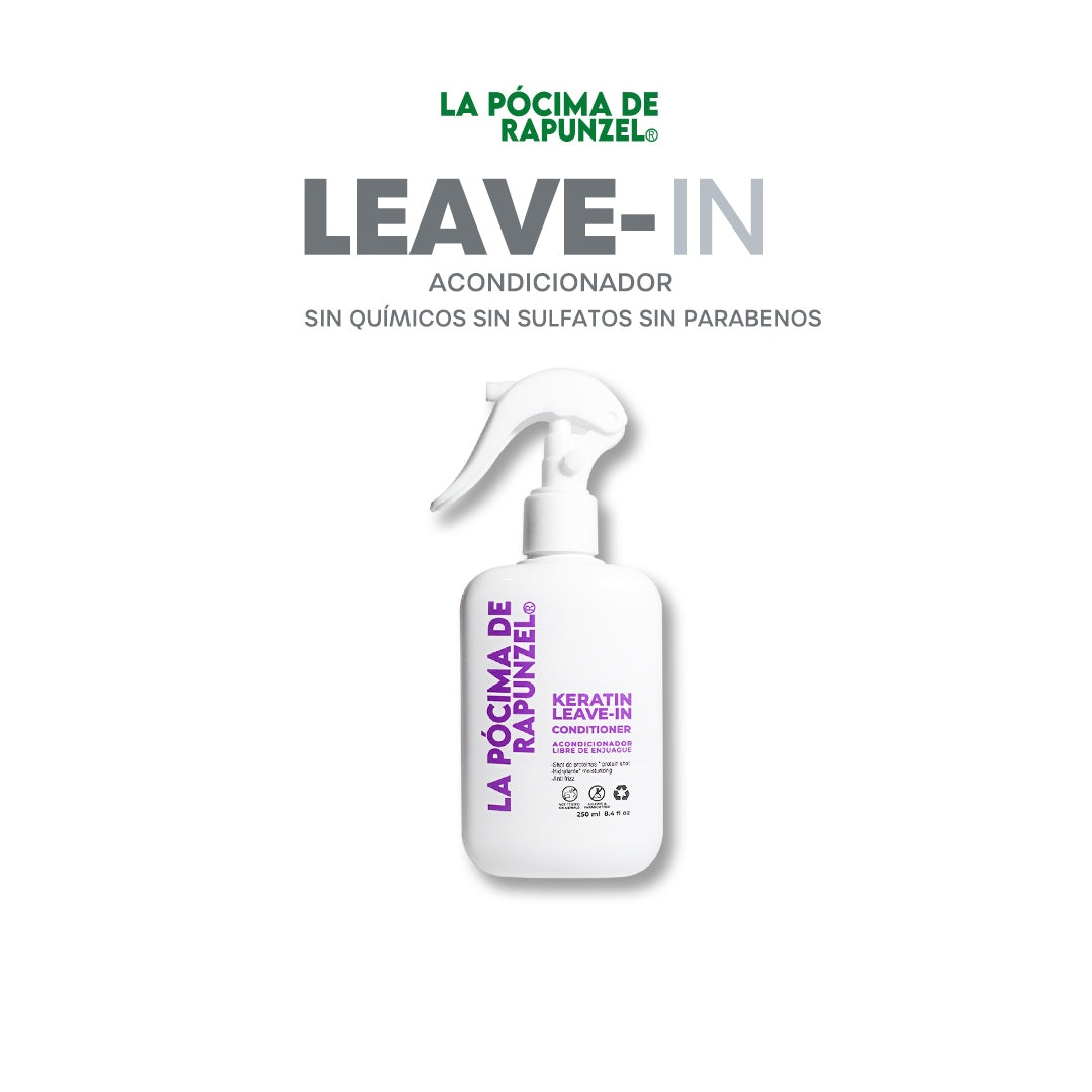 Acondicionador leave-in, anti-frizz y c/keratina