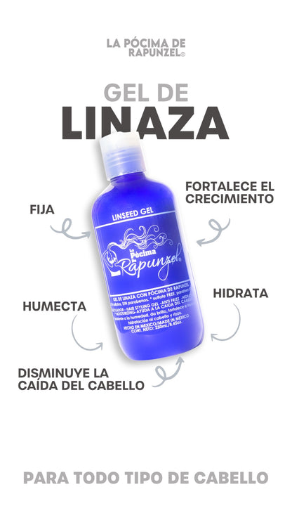 Gel Fijador de Linaza, anti-caída