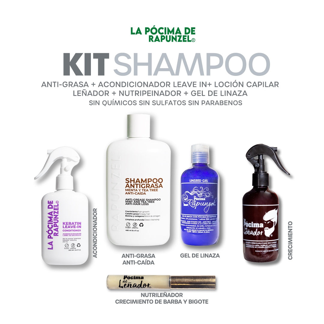 KIT SHAMPOO LEÑADOR ANTIGRASA + Acondicionador