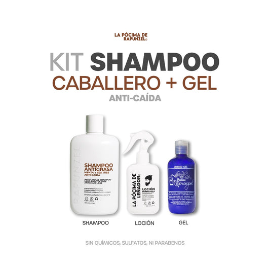 Kit shampoo caballero + gel