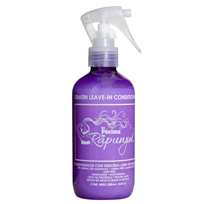 KIT CLÁSICO RAPUNZEL loción herbolaria anti-caída para mezclar con shampoo + Acondicionador Leave-In
